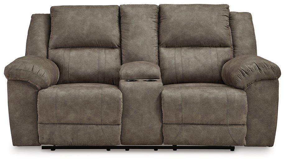 Laresview Reclining Loveseat with Console - Zara Furniture (Kissimmee,FL)