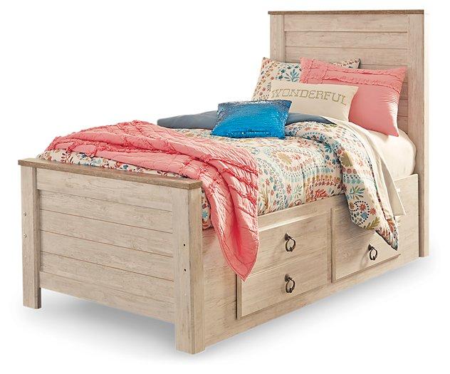 Willowton Bed with 2 Storage Drawers - Zara Furniture (Kissimmee,FL)