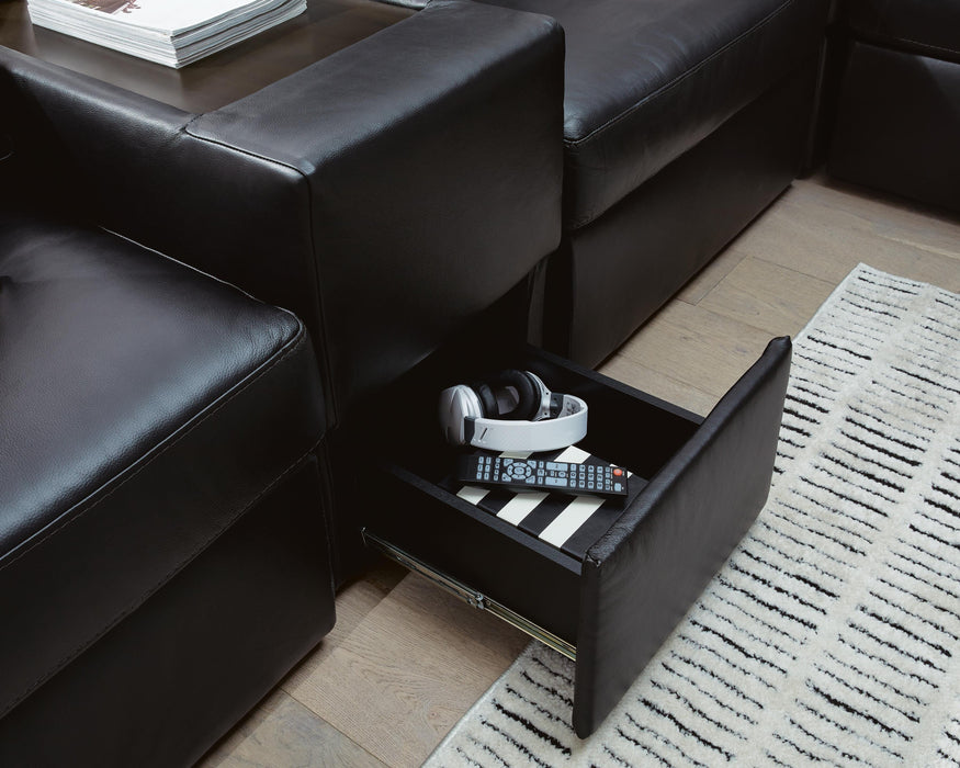 Modmax II Sectional with Chaise and Storage Consoles