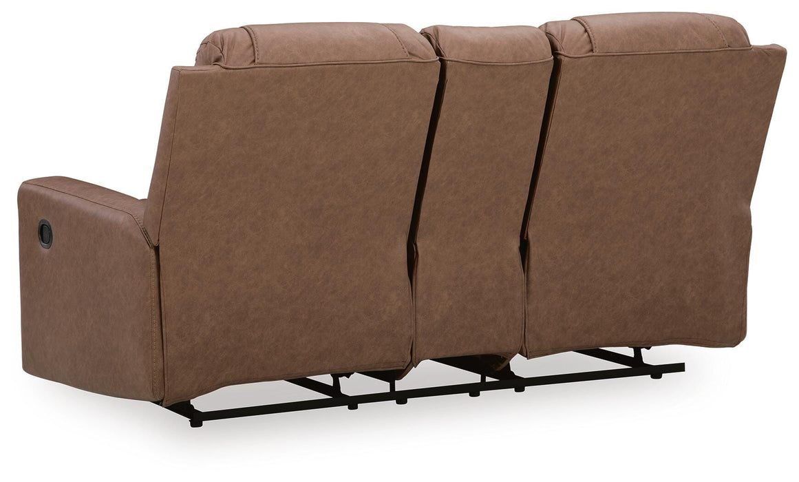 Mackmenville Reclining Loveseat with Console