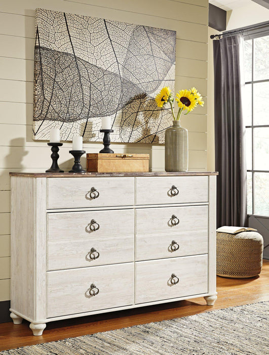 ashley furniture white dresser Willowton Dresser
