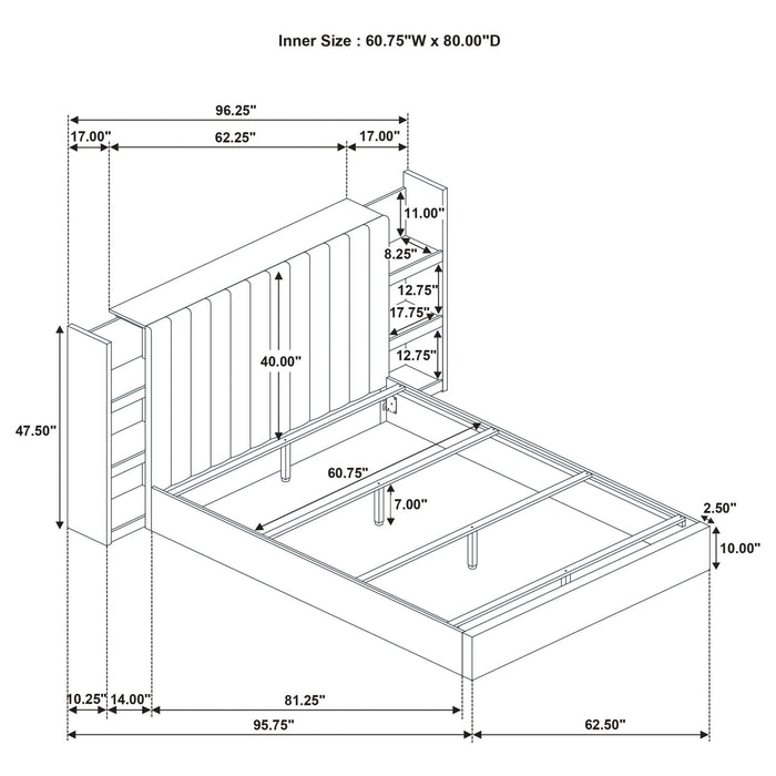 Arielle Bookcase Bed