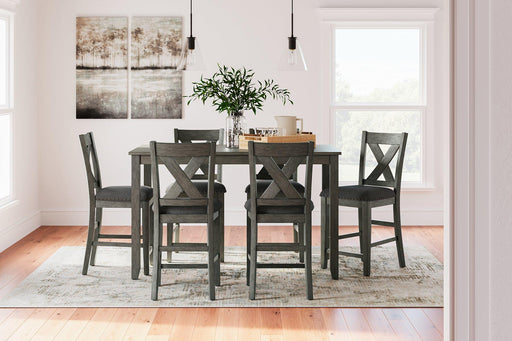 Caitbrook Counter Height Dining Table and Bar Stools (Set of 7) - Zara Furniture (Kissimmee,FL)