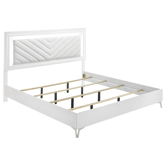 Cassia Panel Bed with LED Lighting