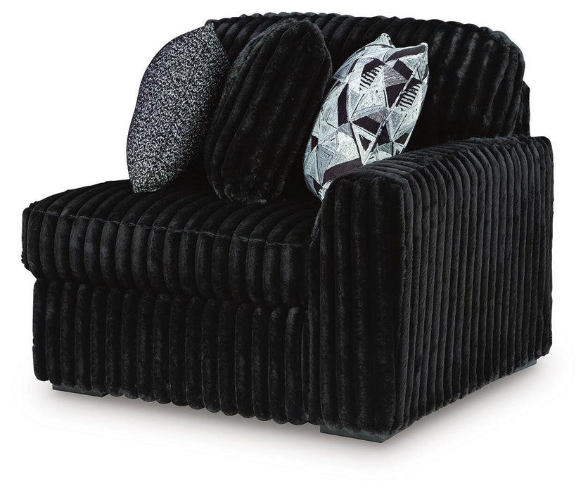 Midnight-Madness Sectional with Chaise