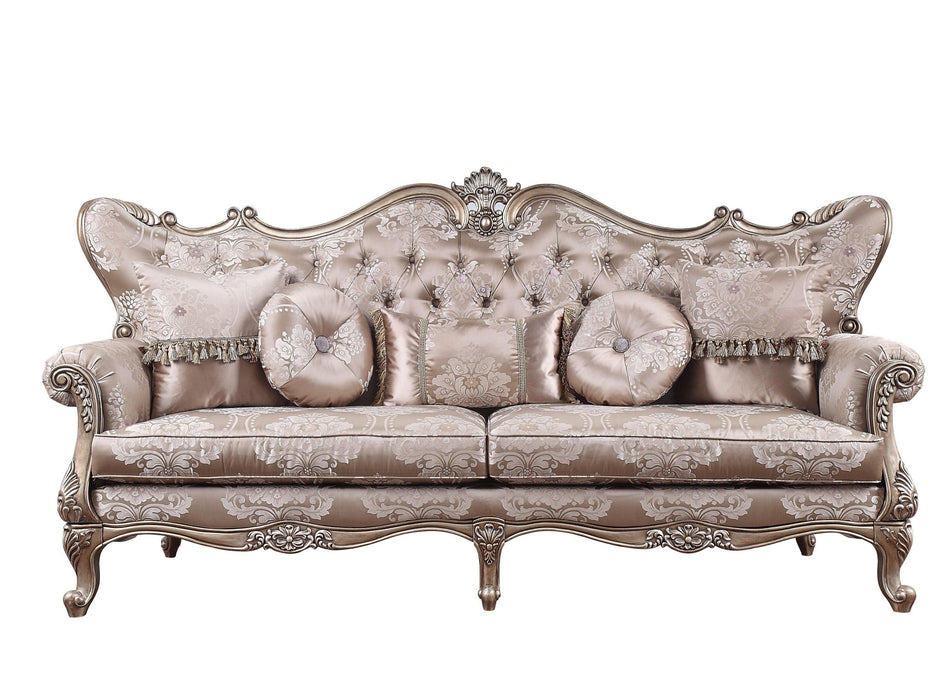 Jayceon - Sofa - Fabric & Champagne - Zara Furniture (Kissimmee,FL)