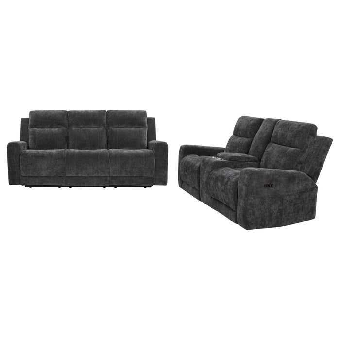 Kennett Power Reclining Sofa Set - Zara Furniture (Kissimmee,FL)