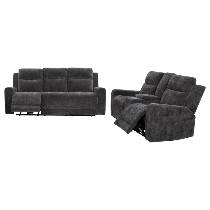 Kennett Power Reclining Sofa Set - Zara Furniture (Kissimmee,FL)