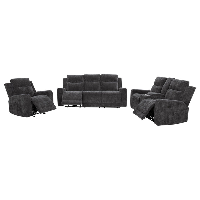 Kennett Power Reclining Sofa Set - Zara Furniture (Kissimmee,FL)