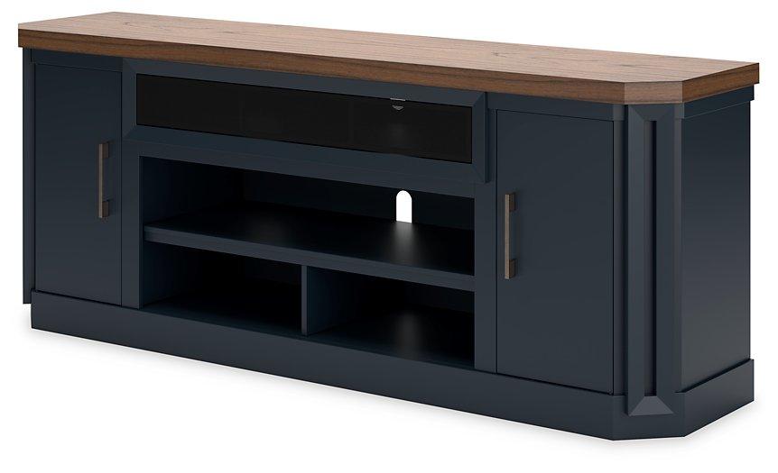Landocken 83" TV Stand with Electric Fireplace - Zara Furniture (Kissimmee,FL)