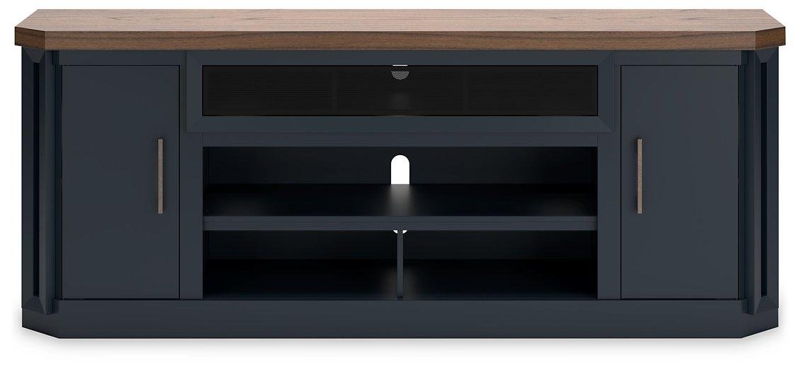 Landocken 83" TV Stand with Electric Fireplace - Zara Furniture (Kissimmee,FL)
