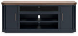 Landocken 83" TV Stand with Electric Fireplace - Zara Furniture (Kissimmee,FL)
