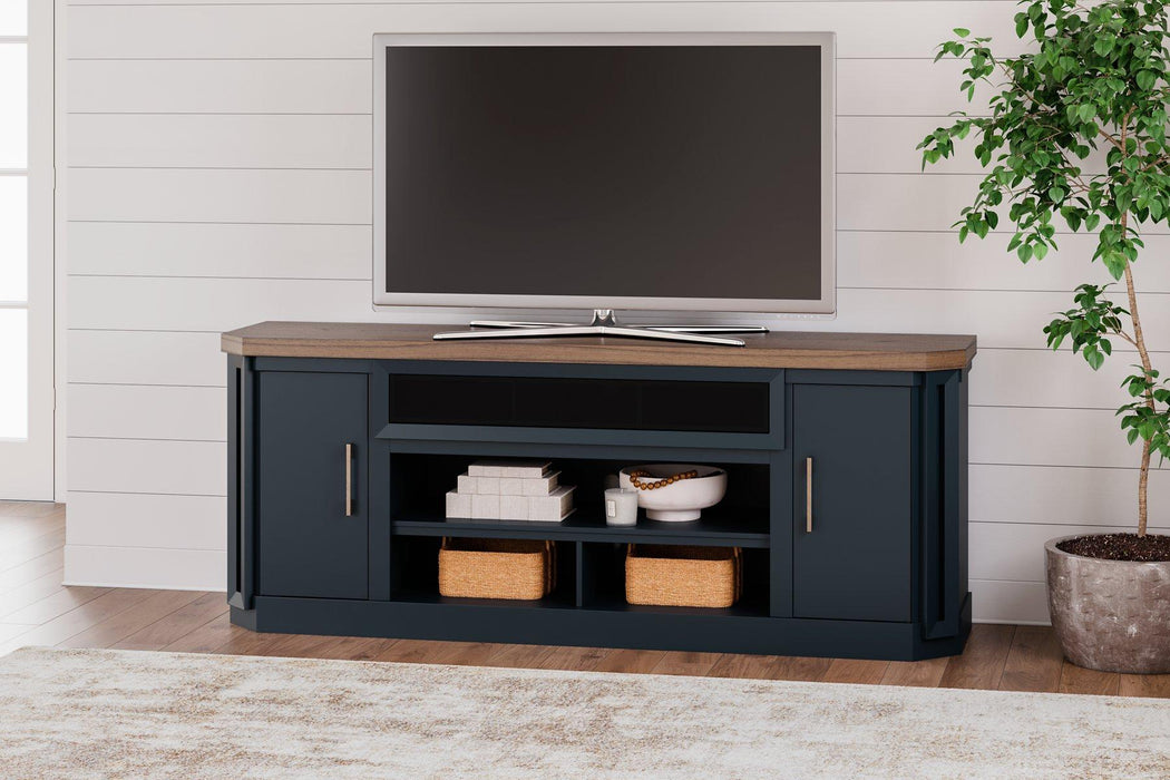 Landocken 83" TV Stand with Electric Fireplace - Zara Furniture (Kissimmee,FL)
