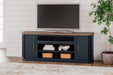Landocken 83" TV Stand with Electric Fireplace - Zara Furniture (Kissimmee,FL)