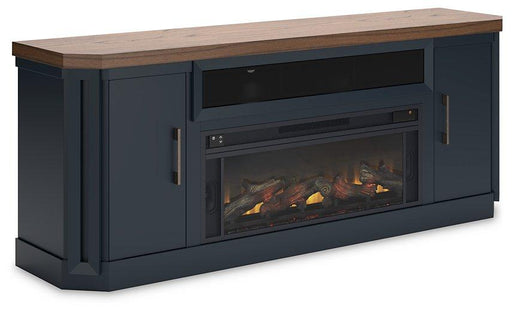 Landocken 83" TV Stand with Electric Fireplace - Zara Furniture (Kissimmee,FL)