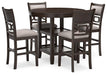 Langwest Counter Height Dining Table and 4 Barstools (Set of 5) - Zara Furniture (Kissimmee,FL)