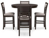 Langwest Counter Height Dining Table and 4 Barstools (Set of 5) - Zara Furniture (Kissimmee,FL)