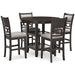 Langwest Counter Height Dining Table and 4 Barstools (Set of 5) - Zara Furniture (Kissimmee,FL)