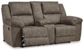 Laresview Reclining Loveseat with Console - Zara Furniture (Kissimmee,FL)