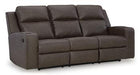 Lavenhorne Reclining Sofa with Drop Down Table - Zara Furniture (Kissimmee,FL)