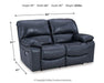 Leesworth Power Reclining Loveseat - Zara Furniture (Kissimmee,FL)