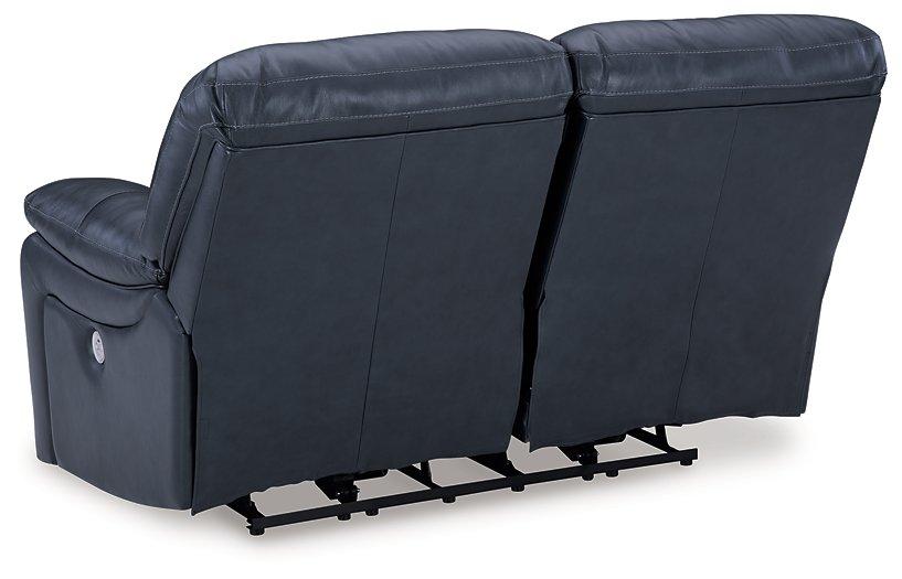 Leesworth Power Reclining Loveseat - Zara Furniture (Kissimmee,FL)