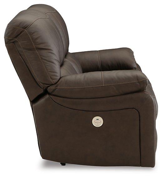 Leesworth Power Reclining Loveseat - Zara Furniture (Kissimmee,FL)
