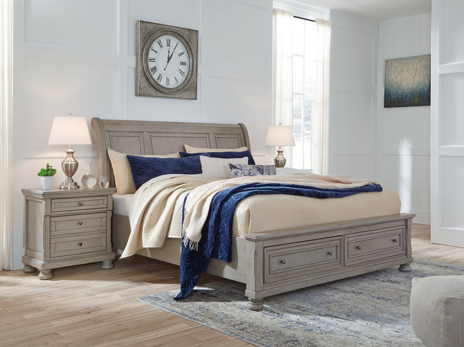 Lettner Bed with 2 Storage Drawers - Zara Furniture (Kissimmee,FL)