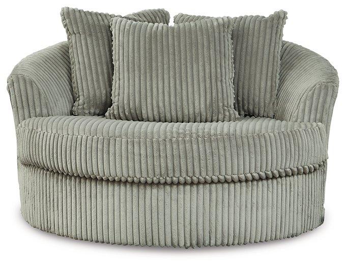 Lindyn Oversized Swivel Accent Chair - Zara Furniture (Kissimmee,FL)