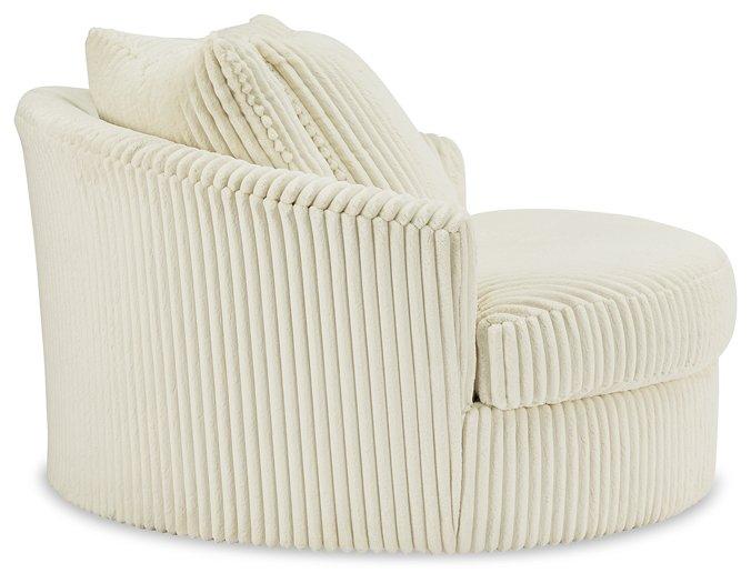 Lindyn Oversized Swivel Accent Chair - Zara Furniture (Kissimmee,FL)