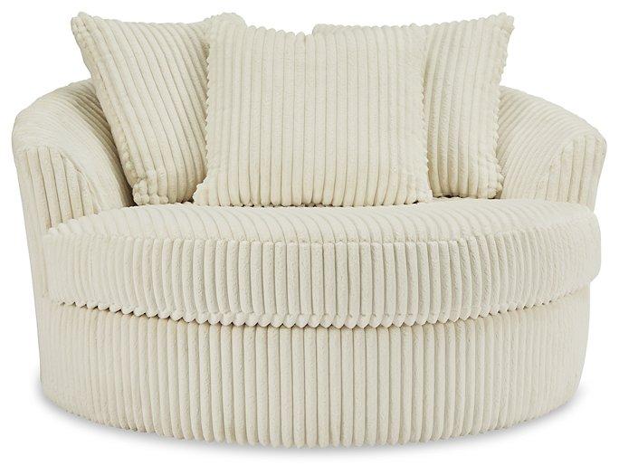 Lindyn Oversized Swivel Accent Chair - Zara Furniture (Kissimmee,FL)