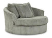 Lindyn Oversized Swivel Accent Chair - Zara Furniture (Kissimmee,FL)