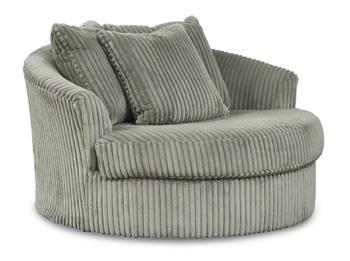 Lindyn Oversized Swivel Accent Chair - Zara Furniture (Kissimmee,FL)