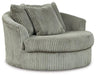 Lindyn Oversized Swivel Accent Chair - Zara Furniture (Kissimmee,FL)