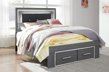Lodanna Bed with 2 Storage Drawers - Zara Furniture (Kissimmee,FL)