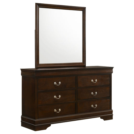 Louis Philippe Dresser with Mirror - Zara Furniture (Kissimmee,FL)