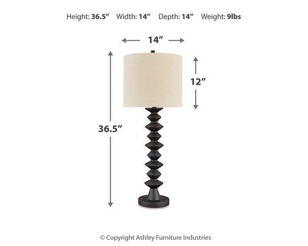 Luanndon Lamp Set - Zara Furniture (Kissimmee,FL)