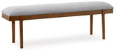 Lyncott 59" Upholstered Dining Bench - Zara Furniture (Kissimmee,FL)