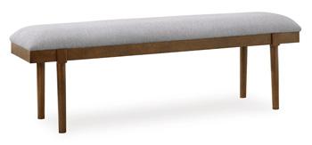 Lyncott 59" Upholstered Dining Bench - Zara Furniture (Kissimmee,FL)