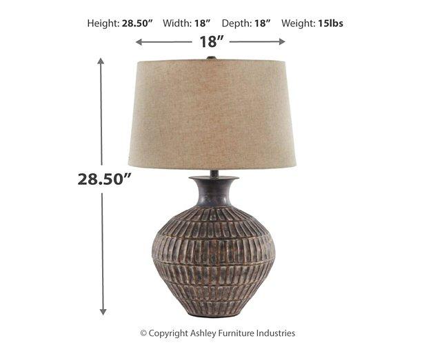 Magan Table Lamp - Zara Furniture (Kissimmee,FL)