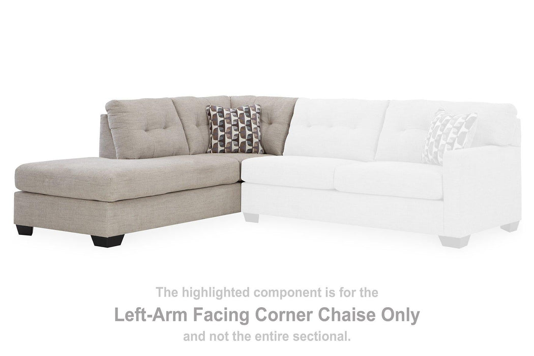 Mahoney 2 - Piece Sleeper Sectional with Chaise - Zara Furniture (Kissimmee,FL)
