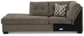 Mahoney 2 - Piece Sleeper Sectional with Chaise - Zara Furniture (Kissimmee,FL)