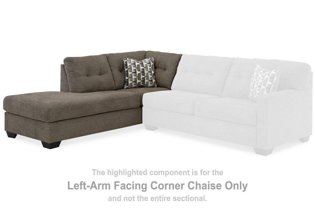 Mahoney 2 - Piece Sleeper Sectional with Chaise - Zara Furniture (Kissimmee,FL)