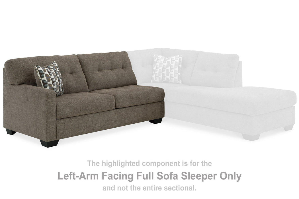 Mahoney 2 - Piece Sleeper Sectional with Chaise - Zara Furniture (Kissimmee,FL)