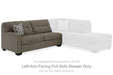 Mahoney 2 - Piece Sleeper Sectional with Chaise - Zara Furniture (Kissimmee,FL)
