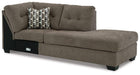 Mahoney 2 - Piece Sleeper Sectional with Chaise - Zara Furniture (Kissimmee,FL)