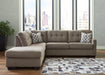 Mahoney 2 - Piece Sleeper Sectional with Chaise - Zara Furniture (Kissimmee,FL)