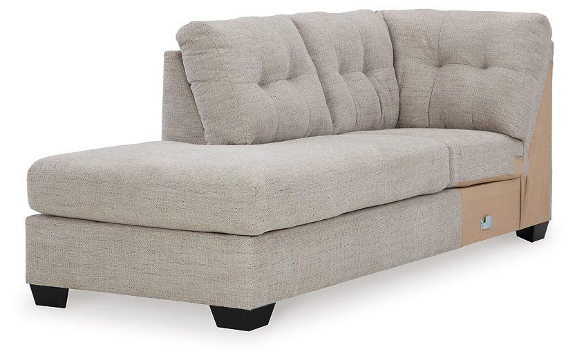 Mahoney 2 - Piece Sleeper Sectional with Chaise - Zara Furniture (Kissimmee,FL)