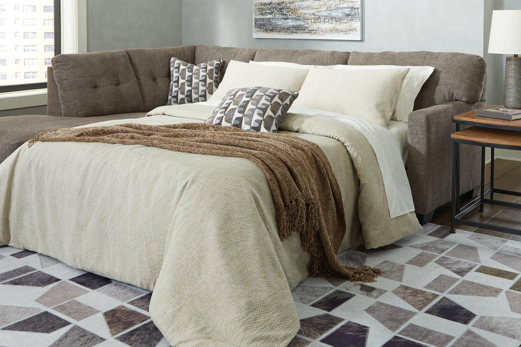 Mahoney 2 - Piece Sleeper Sectional with Chaise - Zara Furniture (Kissimmee,FL)