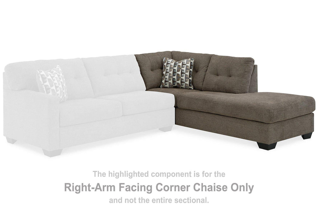 Mahoney 2 - Piece Sleeper Sectional with Chaise - Zara Furniture (Kissimmee,FL)